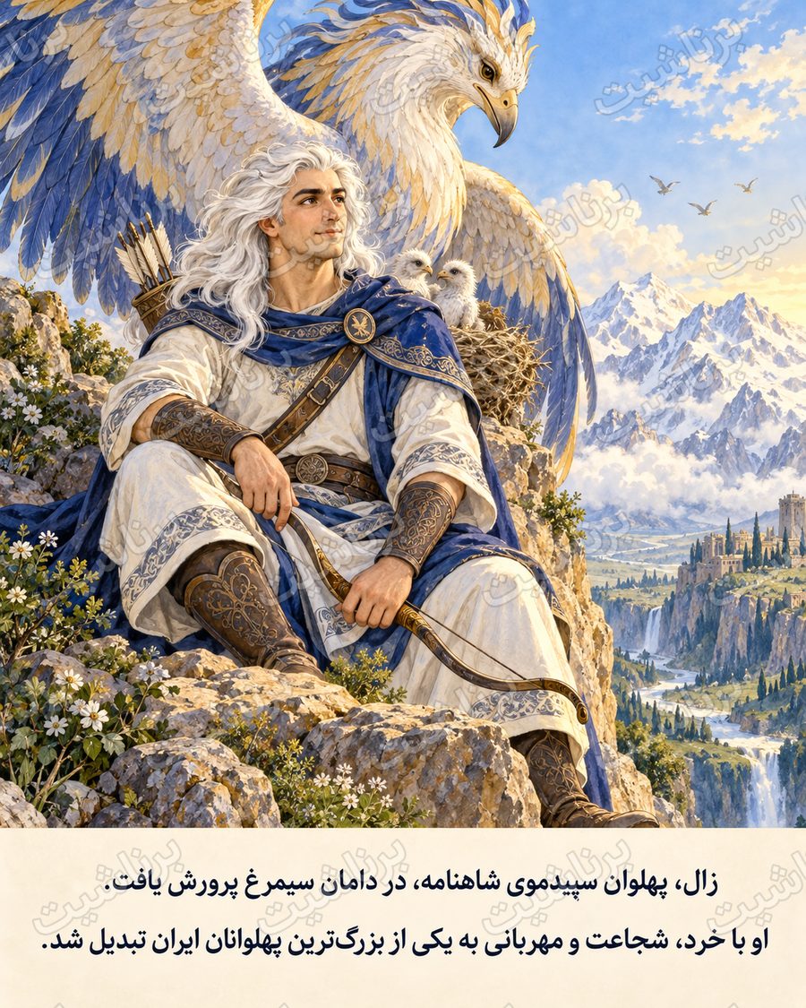 کاربرگ رنگ آمیزی زال
