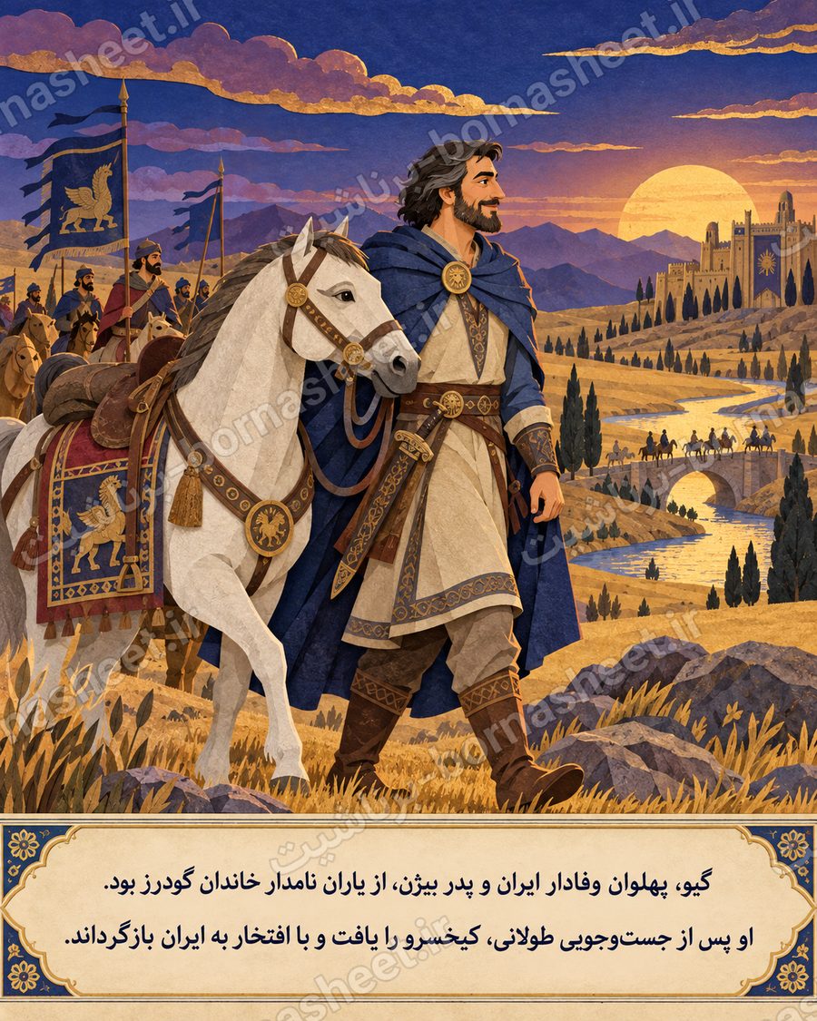 کاربرگ رنگ آمیزی گیو