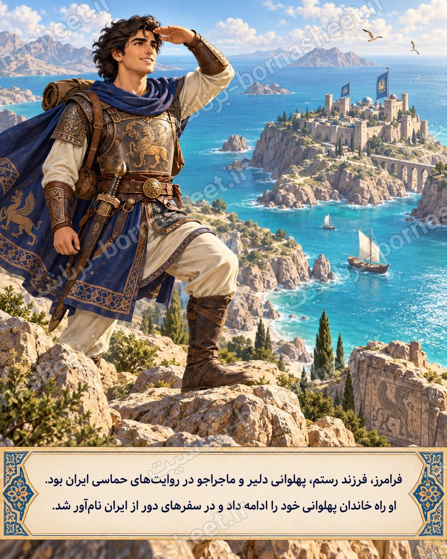 کاربرگ رنگ آمیزی فرامرز